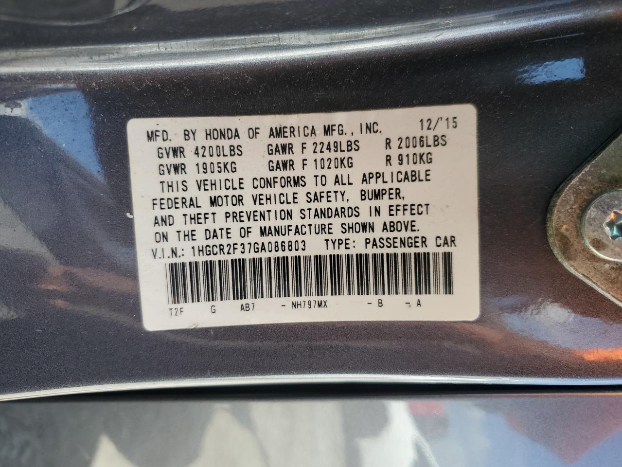 Honda Accord Lx Image 11