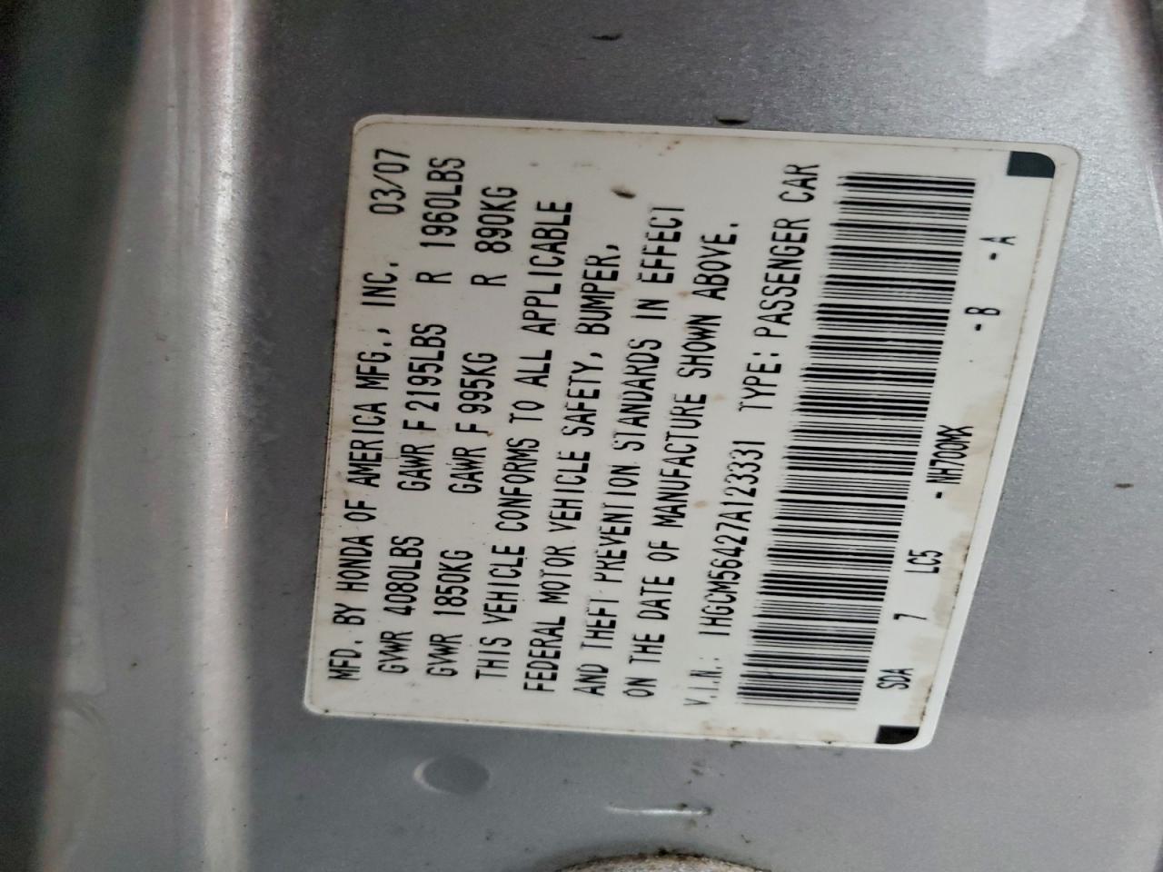 Honda Accord Lx Image 3