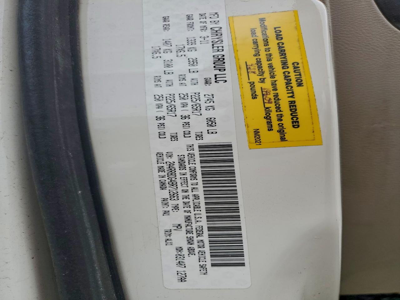 Chrysler Minivan Touring L Image 10